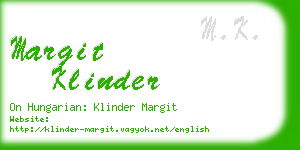 margit klinder business card